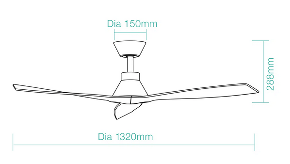 Martec Triumph DC 52″ Smart Ceiling Fan With WIFI Remote Control